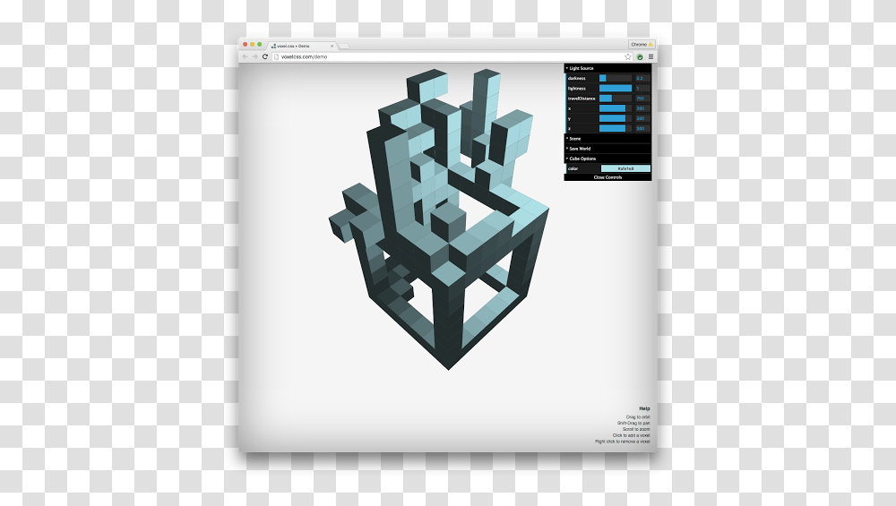 Voxelcss By Hunter John Larco Experiments With Google Language, Rug, Minecraft, Cross, Symbol Transparent Png