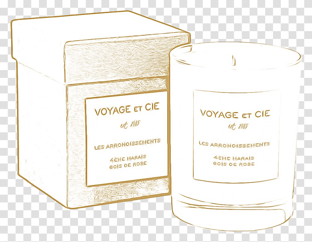 Voyage Et Cie Cylinder, Candle, Bottle Transparent Png