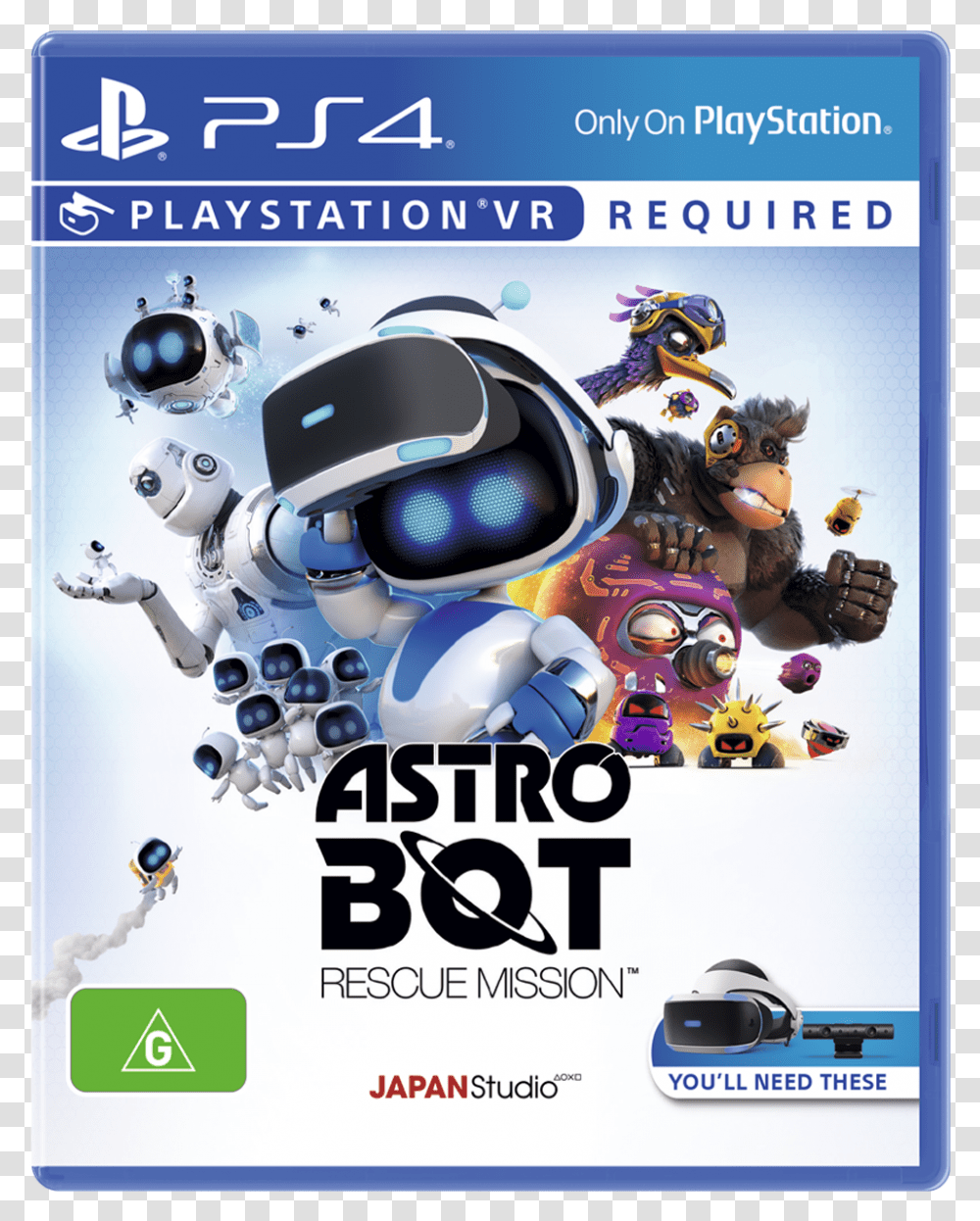 Vr Astro Bot Rescue Mission Product ImageTitle Astro Bot Ps Vr, Helmet, Apparel, Poster Transparent Png