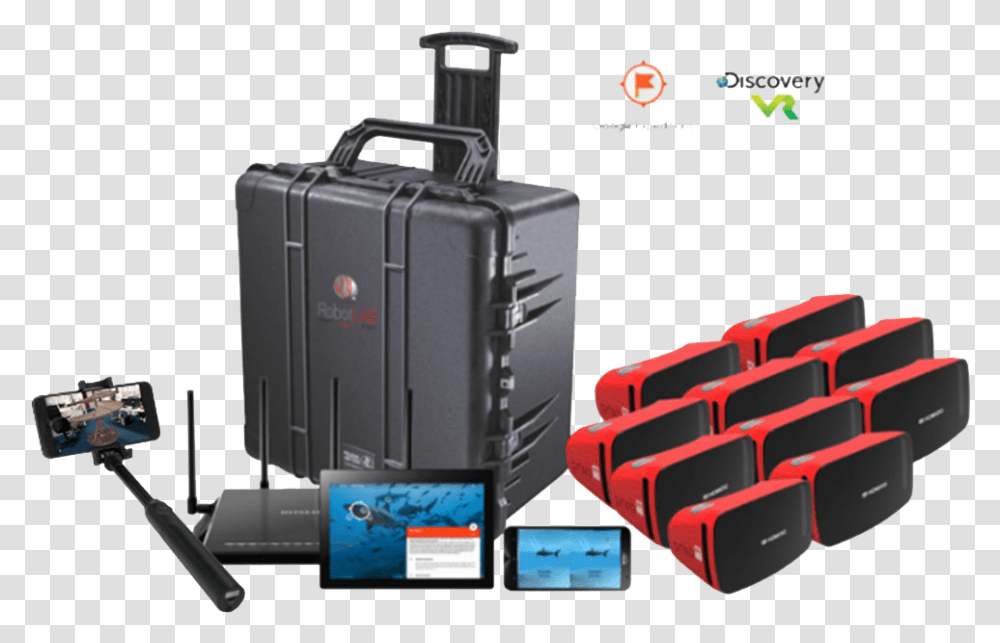 Vr Class Kit, Luggage, Monitor, Screen, Electronics Transparent Png