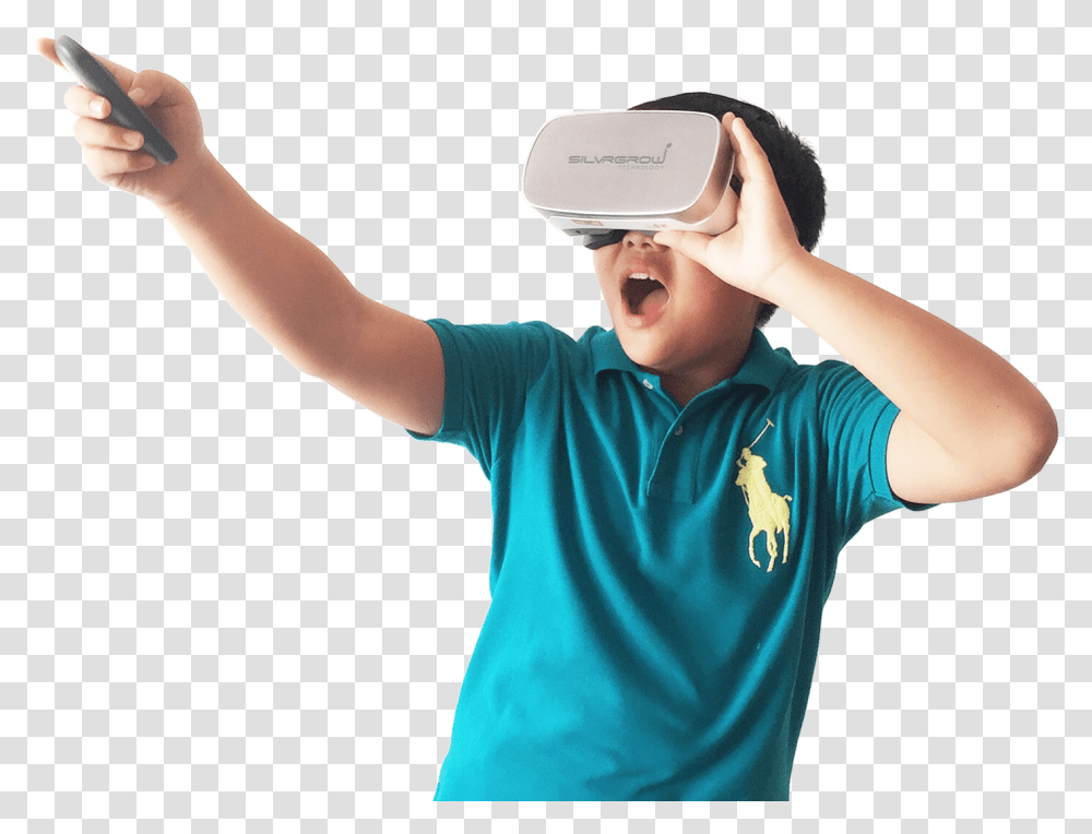 Vr Courseware Horizontal, Person, Clothing, T-Shirt, Electronics Transparent Png