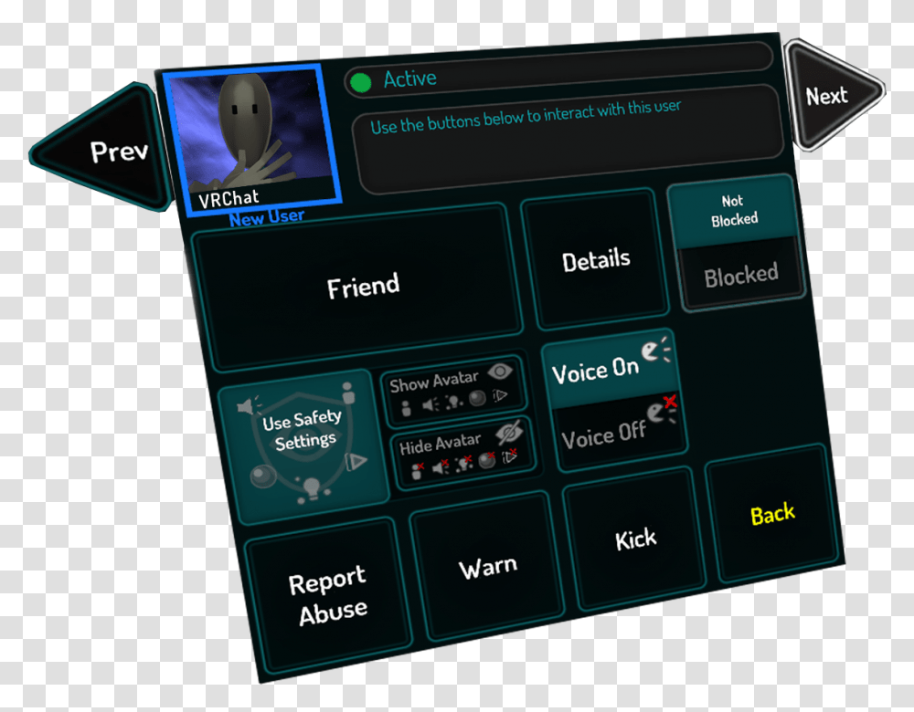 Vrchat Safety And Trust System Vrchat Nuisance Rank, Mobile Phone, Electronics, Text, Monitor Transparent Png