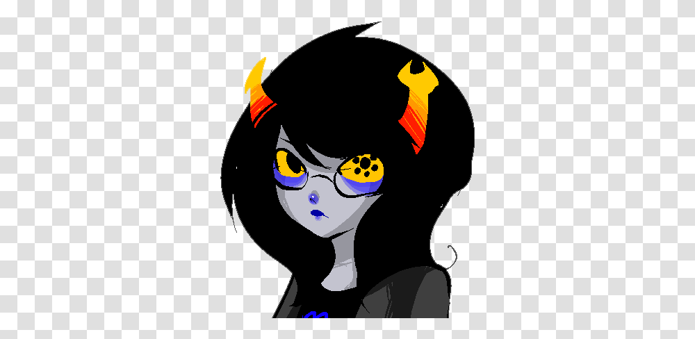 Vriska Serket Live Wallpaper Cartoon, Graphics, Halloween, Label, Text Transparent Png