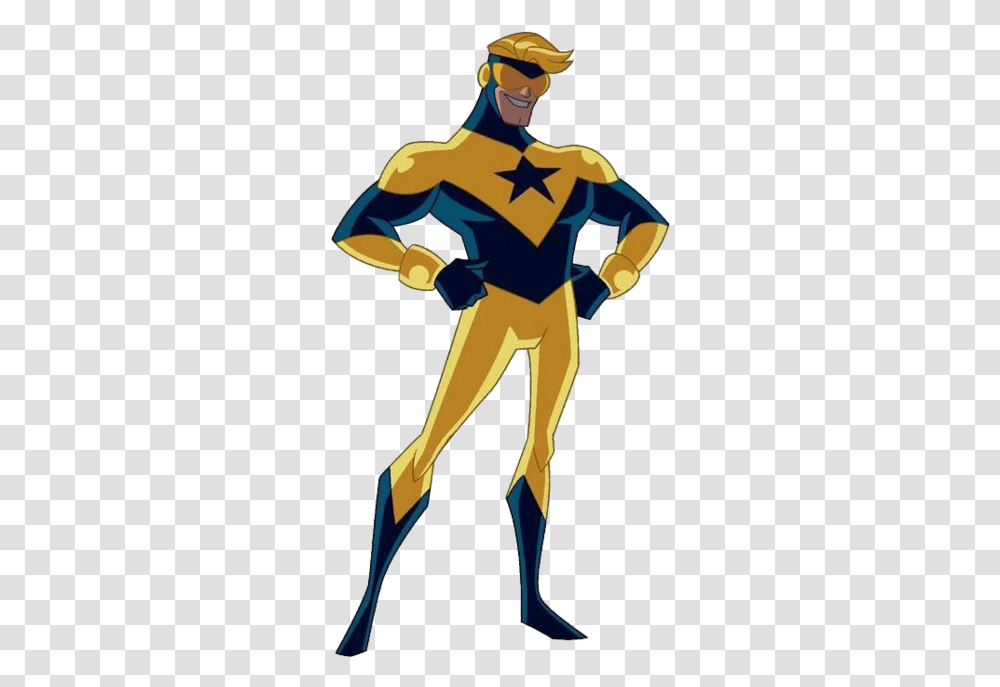 Vs Battles Wiki Justice League Booster Gold, Logo, Symbol, Person, Costume Transparent Png