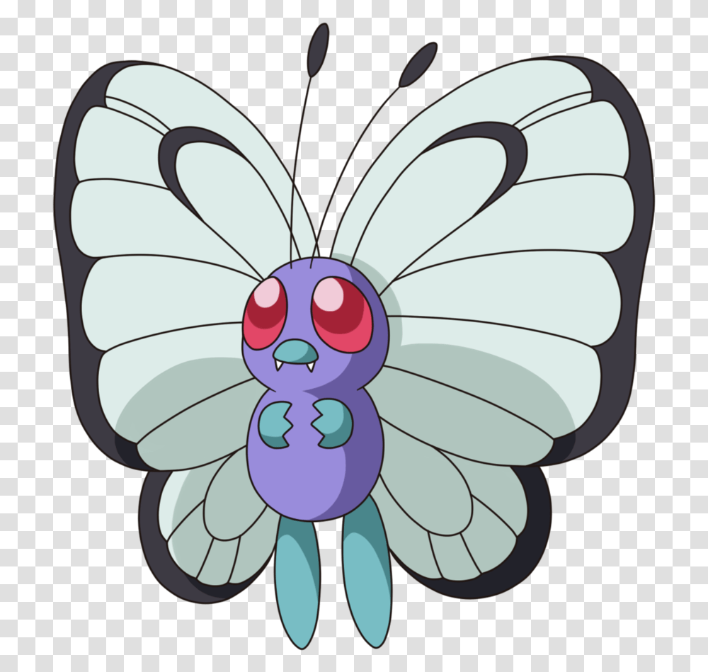 Vs Male Butterfree Butterfree, Graphics, Art, Pattern, Parachute Transparent Png