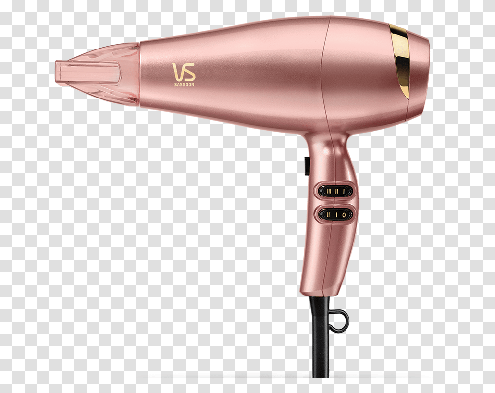 Vs Sassoon Rose Gold Hair Dryer, Blow Dryer, Appliance, Hair Drier Transparent Png