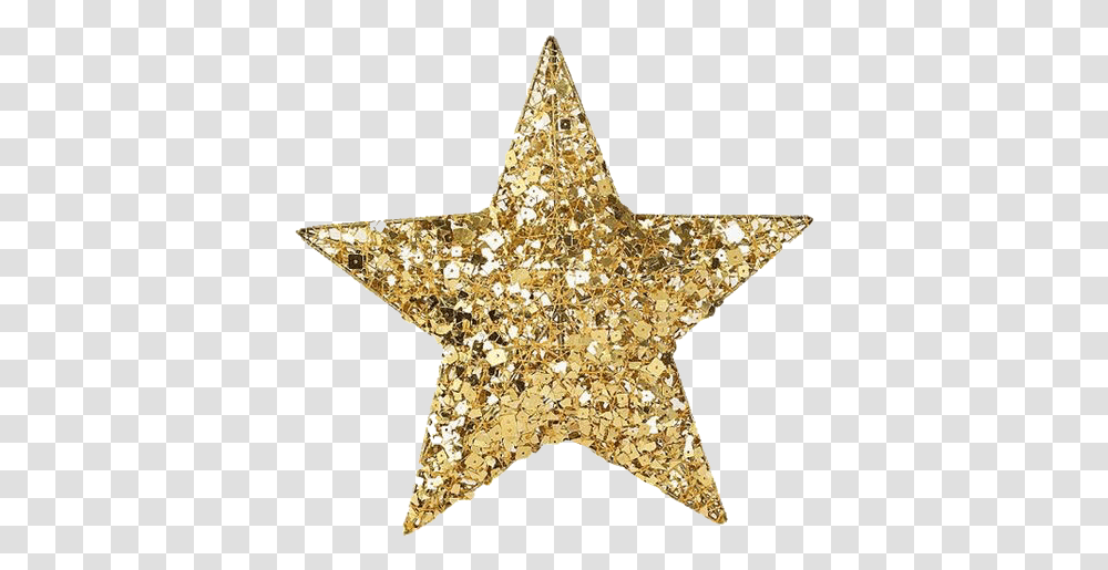 Vsco Rad Groovy Trendy Retro Glitter Star Gold Golden Shiny Star, Star Symbol, Light Transparent Png