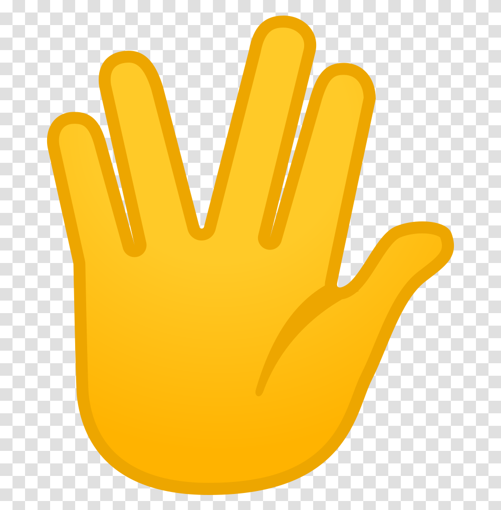 Vulcan Salute Icon Vulcan Salute Emoji, Apparel, Glove Transparent Png