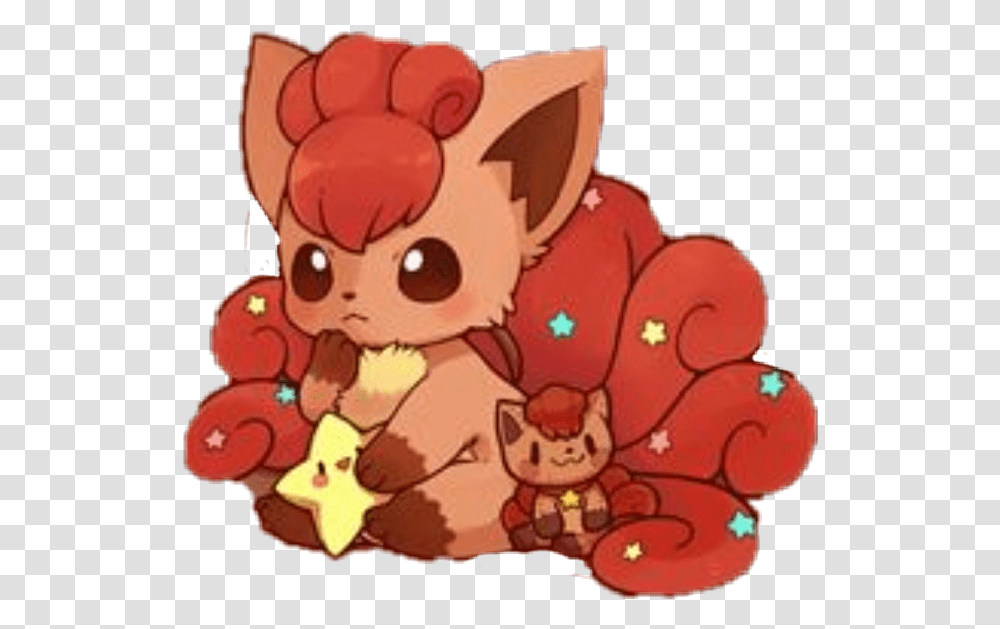 Vulpix Kawaii Pokemon Sticker By Kayano Vulpix Kawaii, Toy, Animal, Mammal, Wildlife Transparent Png