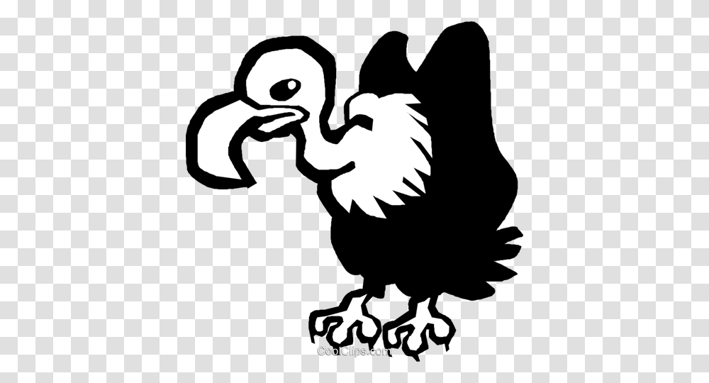 Vulture Royalty Free Vector Clip Art Illustration, Animal, Bird, Dodo, Stencil Transparent Png