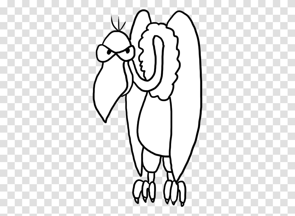 Vulture Sketch, Beak, Bird, Animal Transparent Png