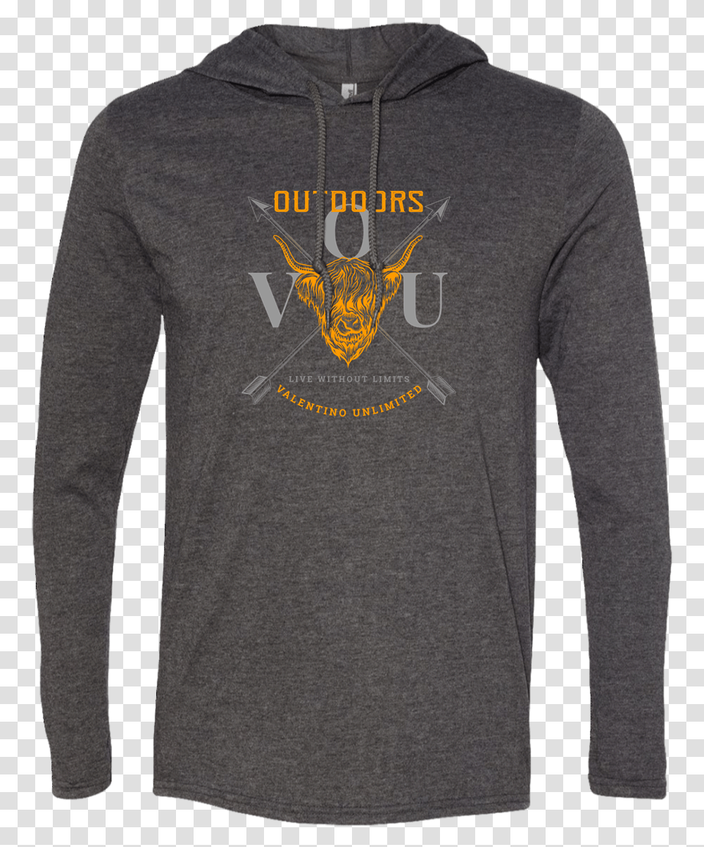 Vuo Bull And Crossed Arrows Ls T Long Sleeve, Clothing, Apparel, Sweatshirt, Sweater Transparent Png