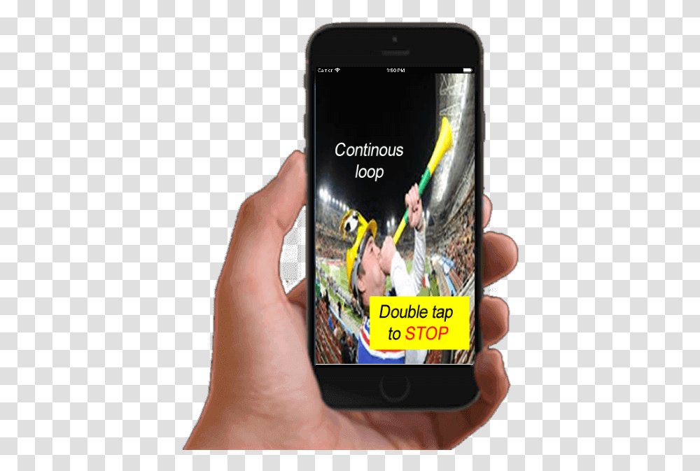Vuvuzila App Header Image Vuvuzela, Mobile Phone, Electronics, Cell Phone, Person Transparent Png