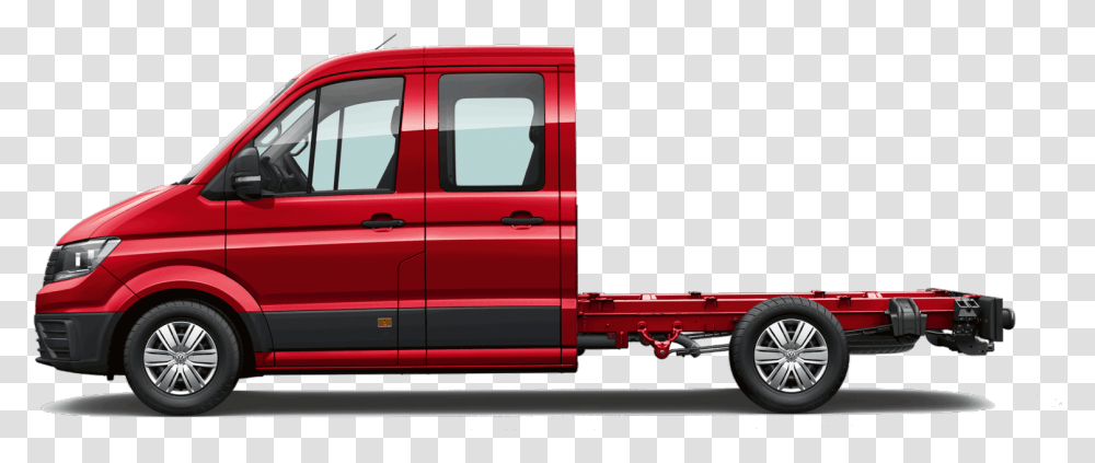 Vw Crafter Chassis Cab Clipart Download Vw Crafter Double Cab, Transportation, Vehicle, Truck, Tire Transparent Png