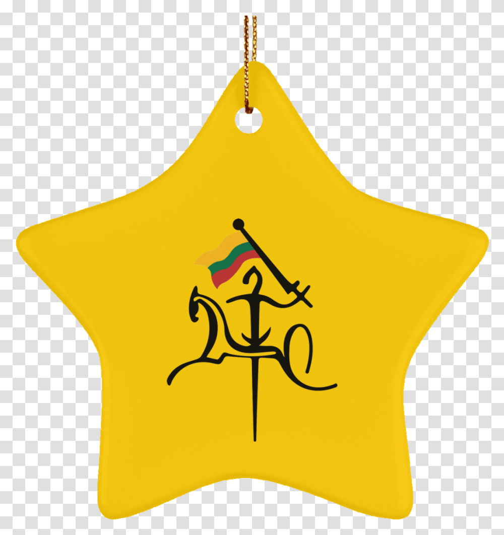 Vytis W Flag Ornament Vytis, Star Symbol Transparent Png