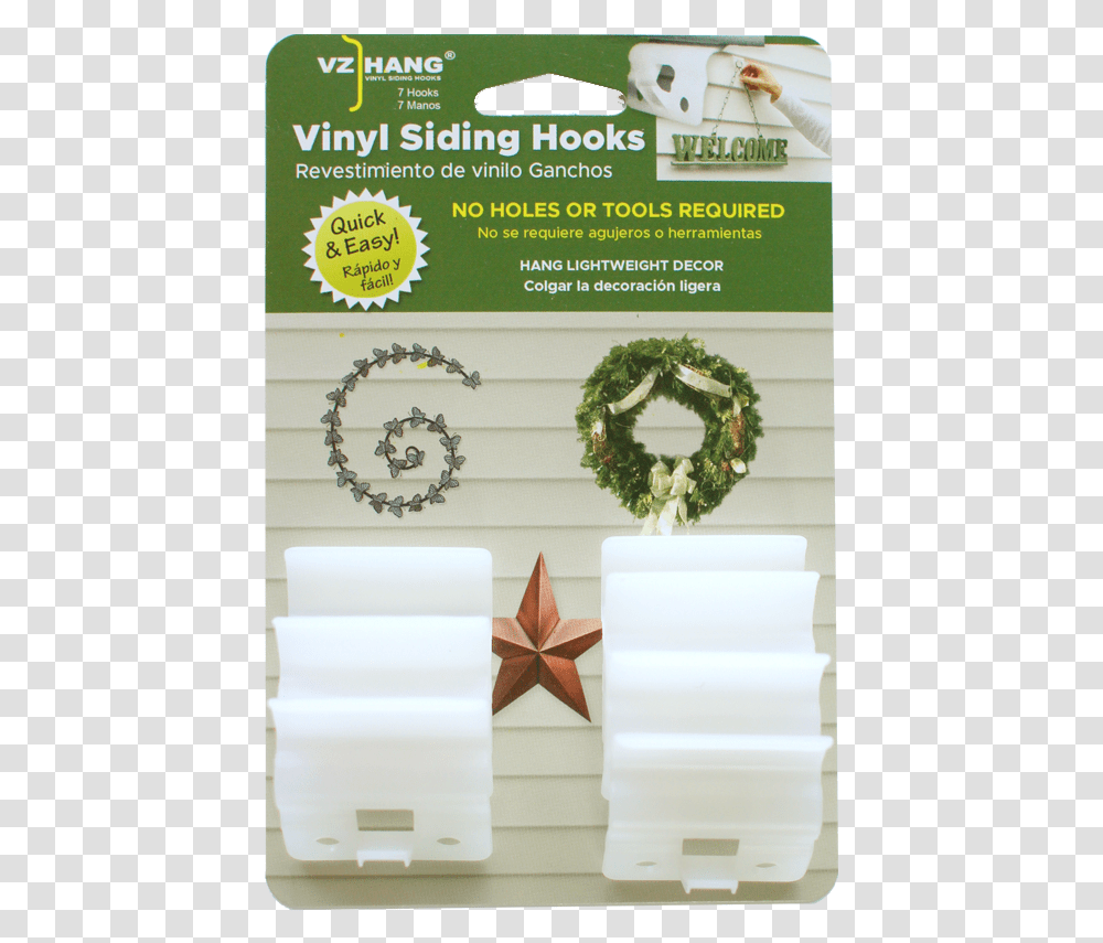 Vz Hang Vinyl Siding Hooks 7 Pack Hook, Wreath, Necklace, Jewelry, Accessories Transparent Png