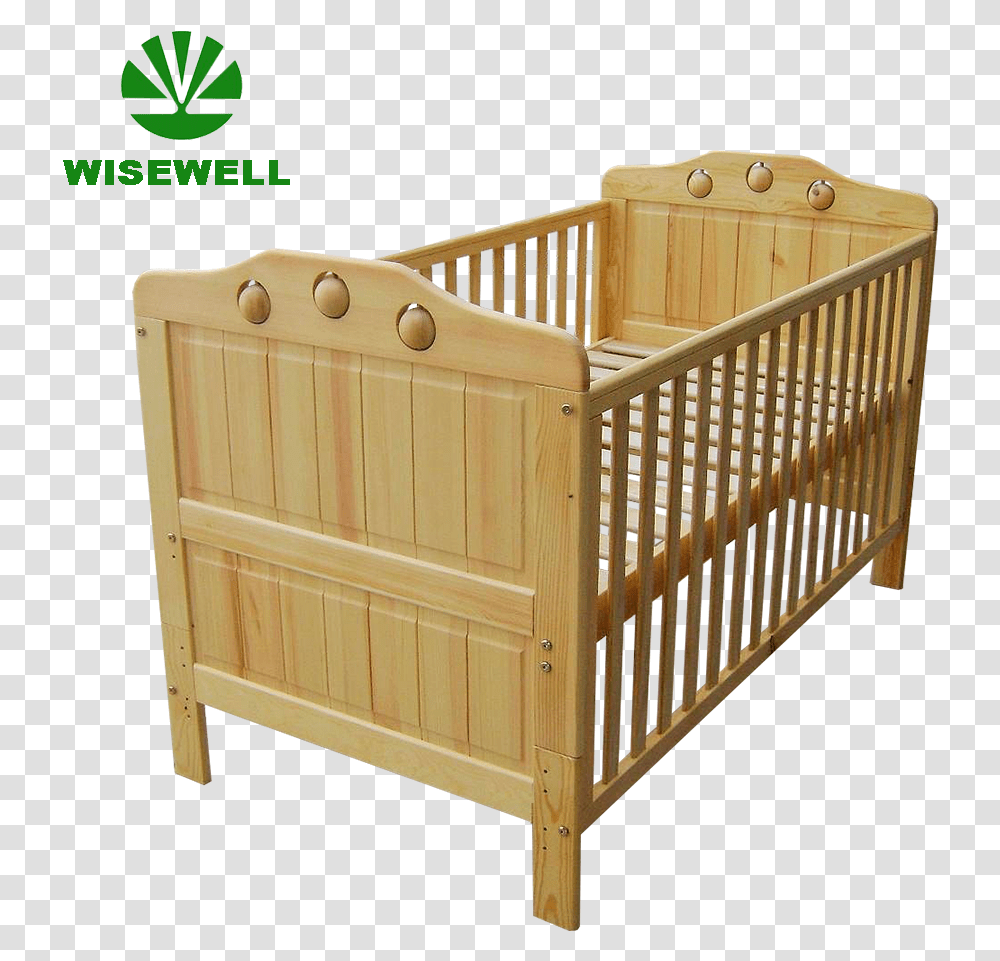 W Bb 97 Natural Pine Wood Baby Cot Designs Infant Bed, Furniture, Crib, Cradle Transparent Png