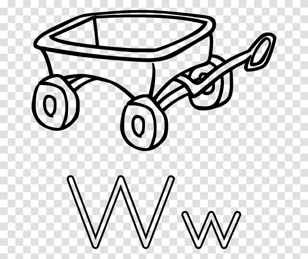 W Is For Wagon Wagon Clip Art Black And White, Gray, World Of Warcraft Transparent Png