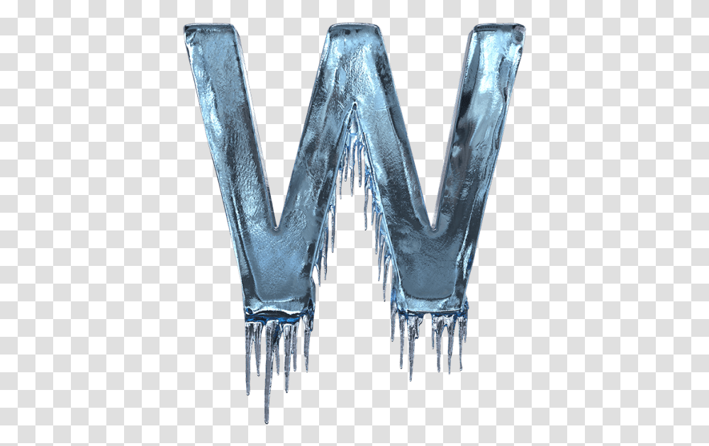 W Letter Stylish, Ice, Outdoors, Nature, Snow Transparent Png