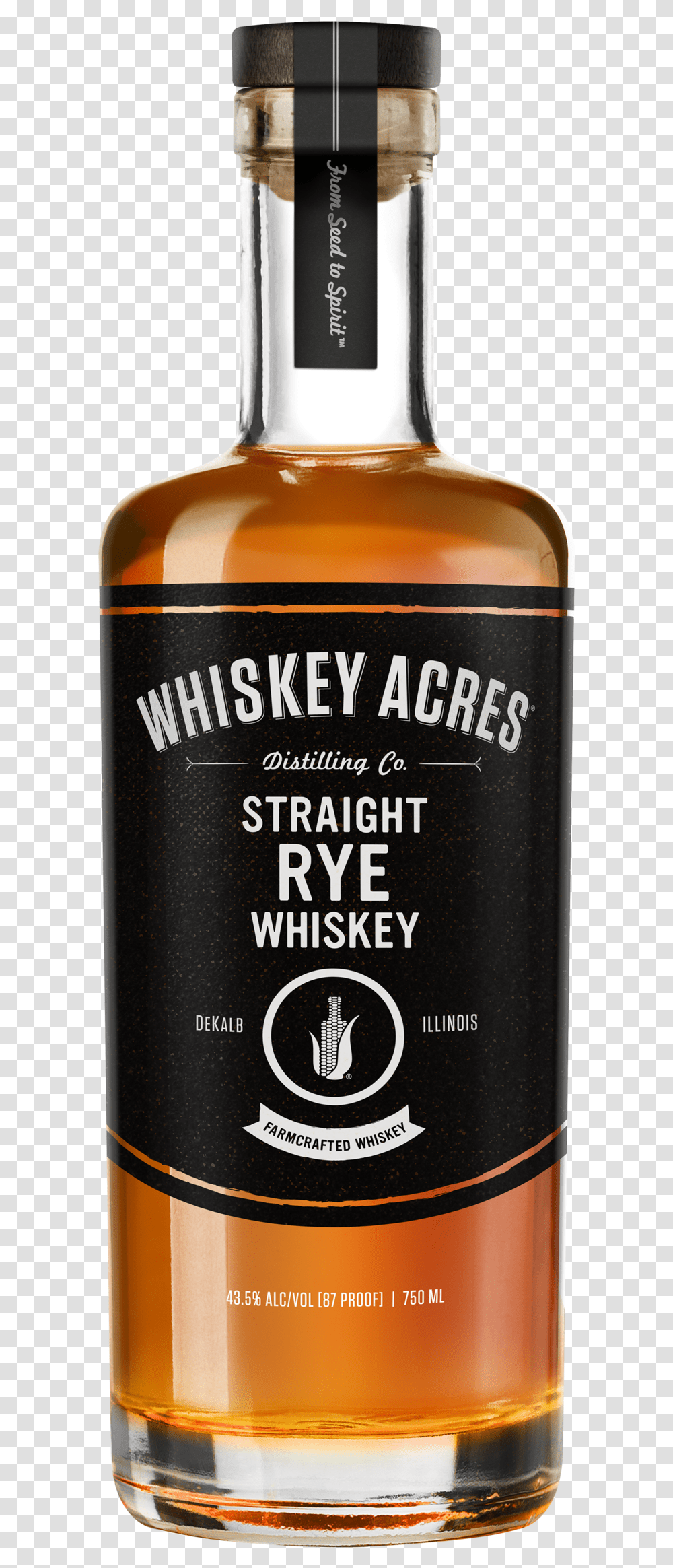 Wa Comp Opaque Rye Whiskey Acres Bourbon Farmcrafted Single Barrel, Alcohol, Beverage, Drink, Beer Transparent Png