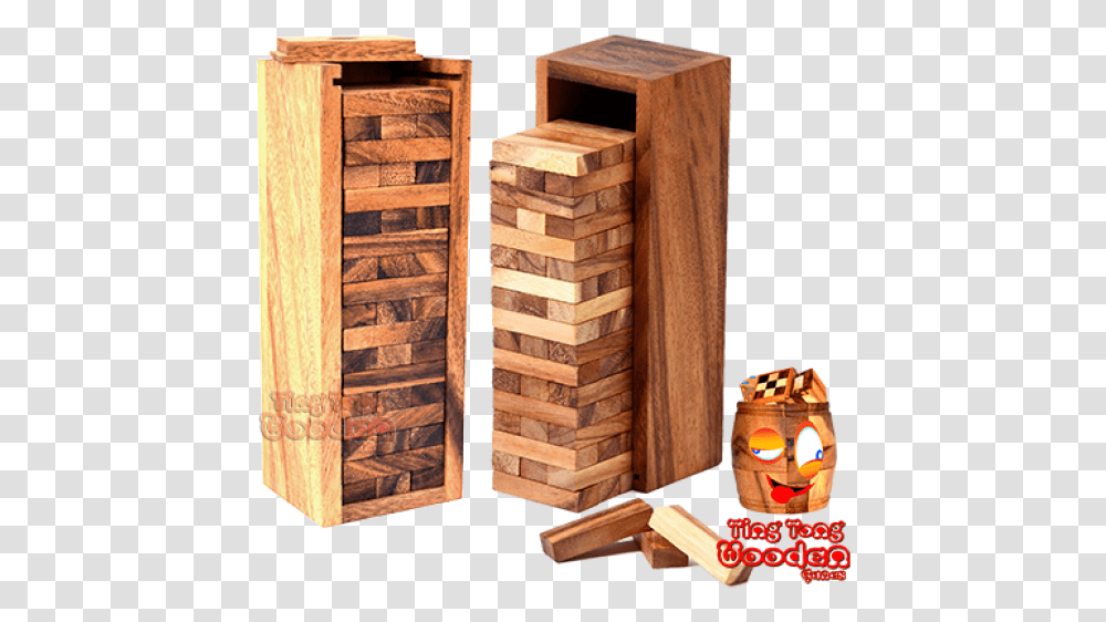 Wackelturm Mini The Wobbly Tower Xs As The Smallest Plywood, Furniture, Box, Crate, Cabinet Transparent Png