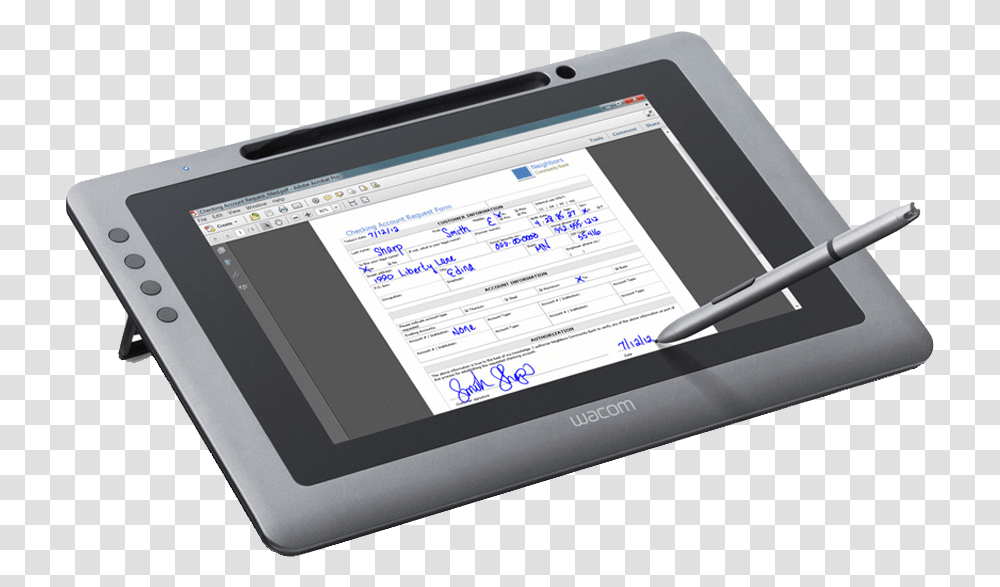 Wacom Dtu 1631 Drawing, Computer, Electronics, Tablet Computer, Mobile Phone Transparent Png