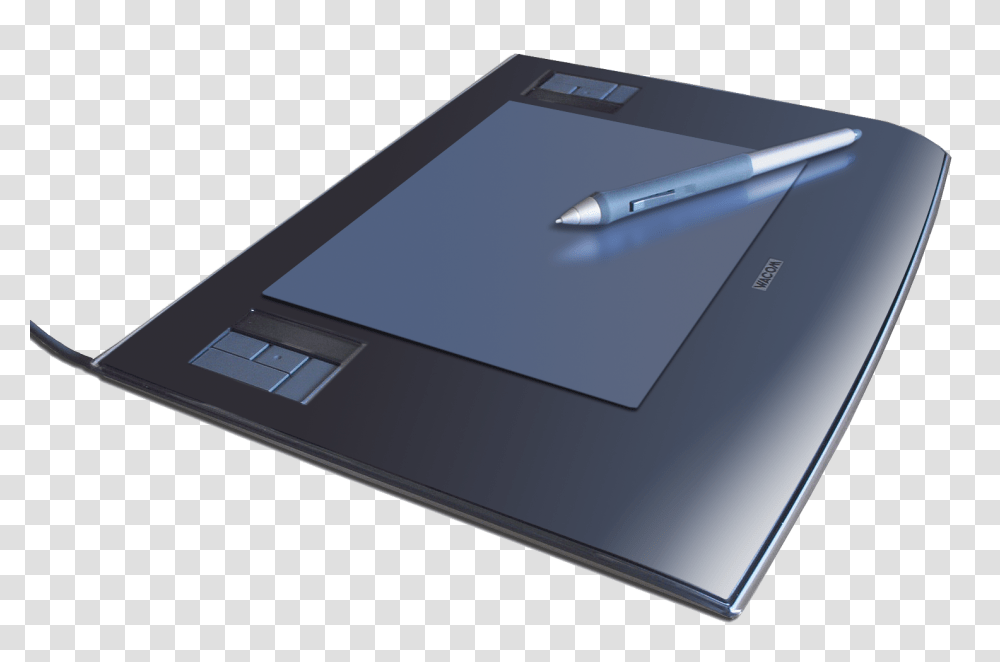 Wacom Graphics Tablet And Pen, Computer, Electronics, Tablet Computer, Surface Computer Transparent Png