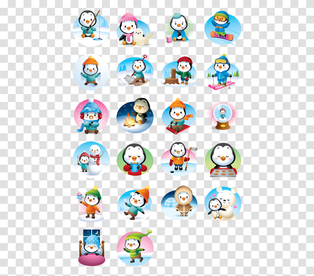 Waddles Winter Facebook Stickers, Label, Toy Transparent Png