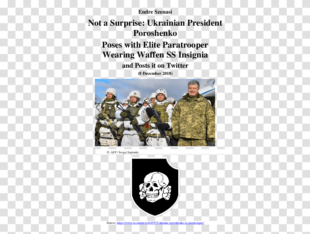 Waffen Ukraine Ss Insignia, Helmet, Apparel, Person Transparent Png