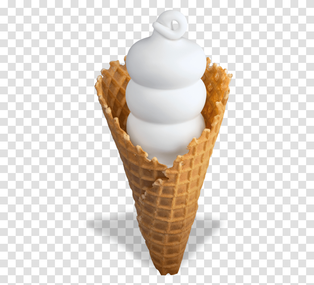 Waffle Cone Dairy Queen Waffle Cone, Cream, Dessert, Food, Creme Transparent Png