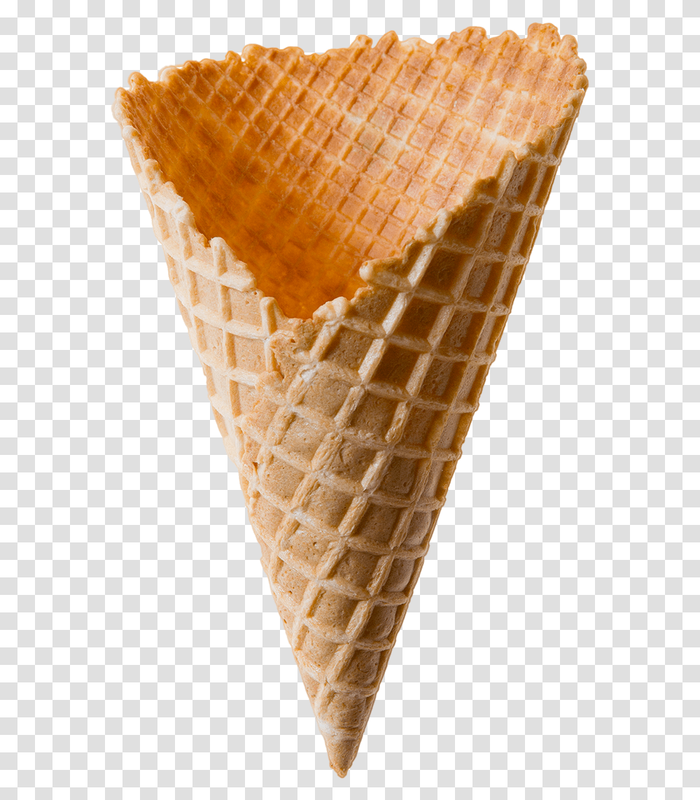 Waffle Cone Ice Cream Cone, Dessert, Food, Creme, Sweets Transparent Png