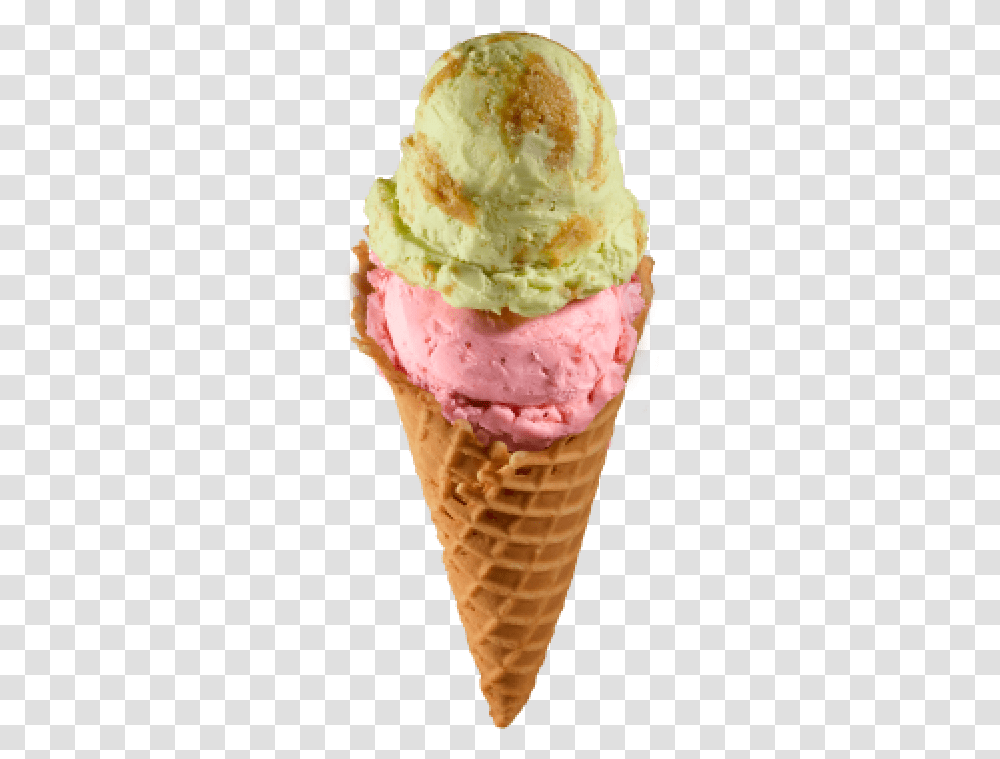 Waffle Cone Ice Cream, Dessert, Food, Creme, Icing Transparent Png