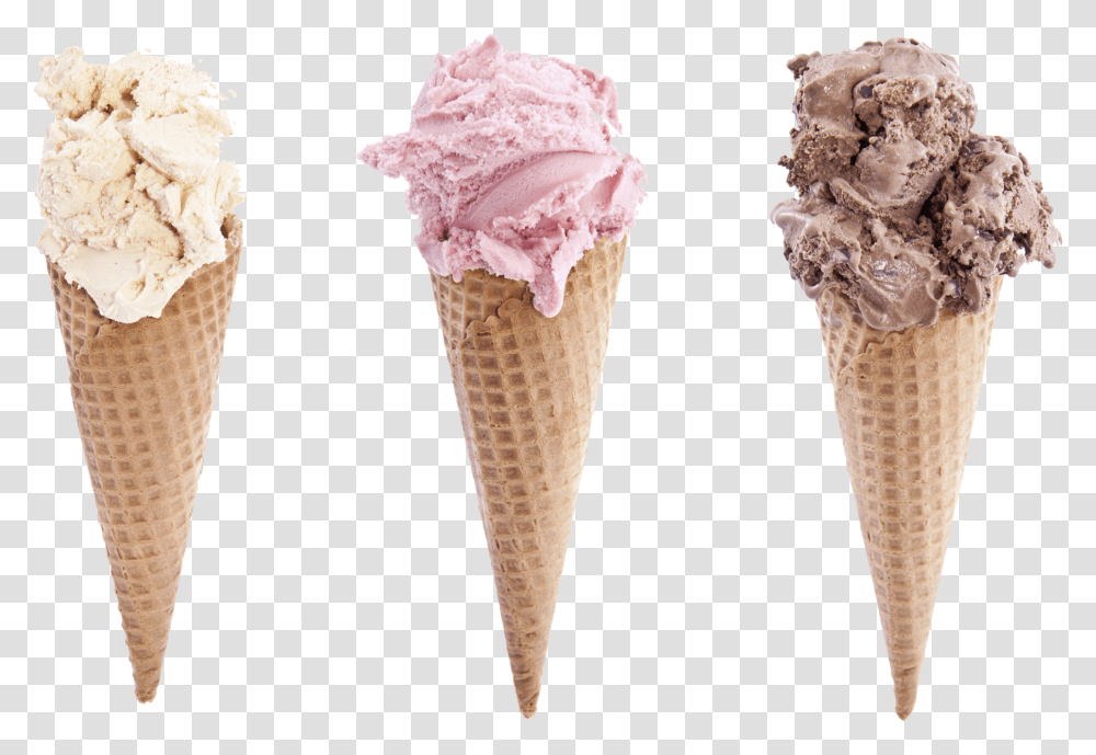 Waffle Cone Image Melting Ice Cream Cones, Dessert, Food, Creme Transparent Png