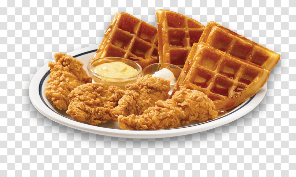 Waffle, Food, Fried Chicken Transparent Png