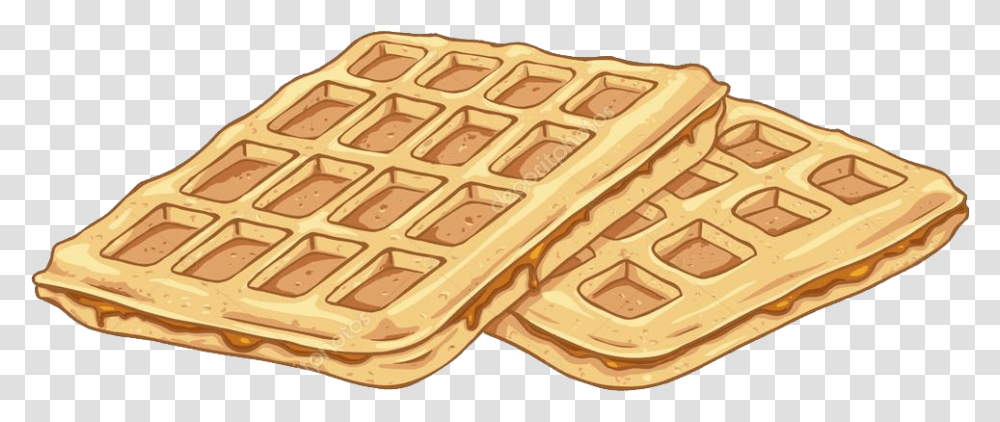 Waffle, Food, Sweets, Dessert, Bakery Transparent Png