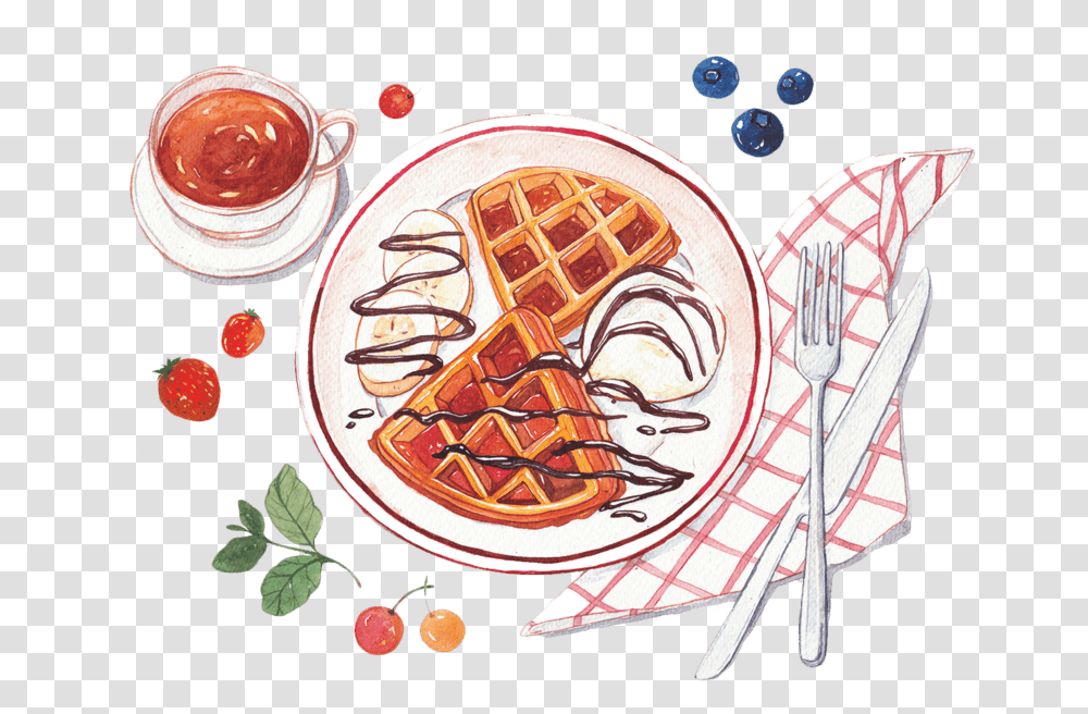 Waffle, Food Transparent Png