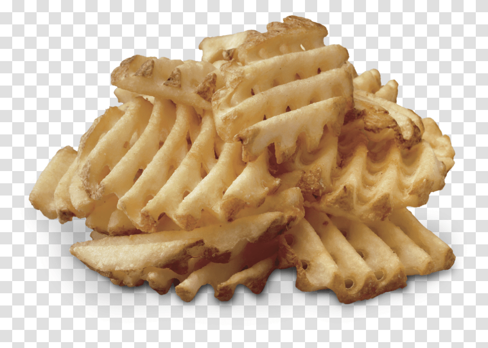Waffle Fries Chick Fil A Potato, Food, Ice Cream, Dessert, Creme Transparent Png
