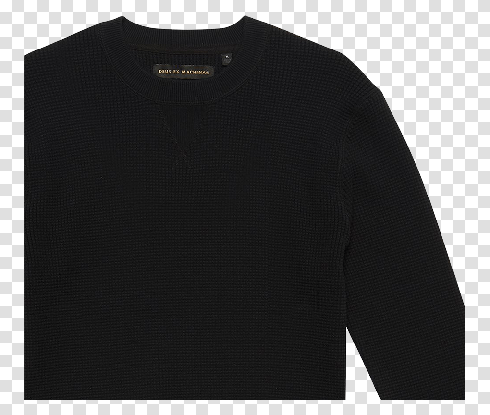 Waffle Knit Crew Sweater, Sleeve, Apparel, Long Sleeve Transparent Png