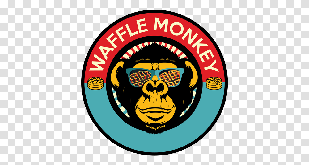 Waffle Monkey - Cafe And Coffee Shop Circle, Label, Text, Symbol, Logo Transparent Png