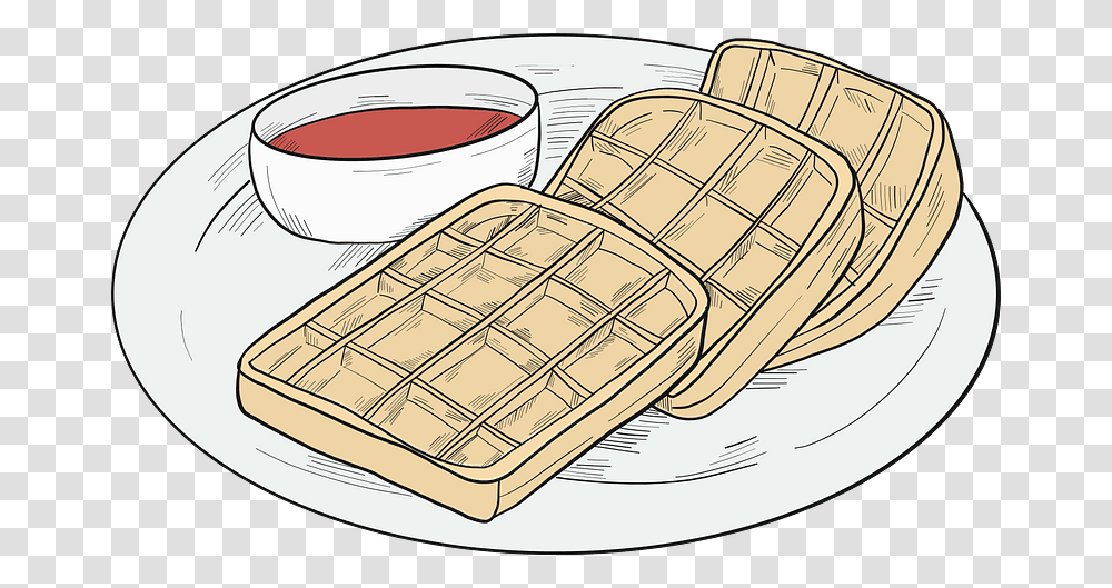 Waffles For Breakfast Clipart Baked Goods, Food, Bread, Wood Transparent Png