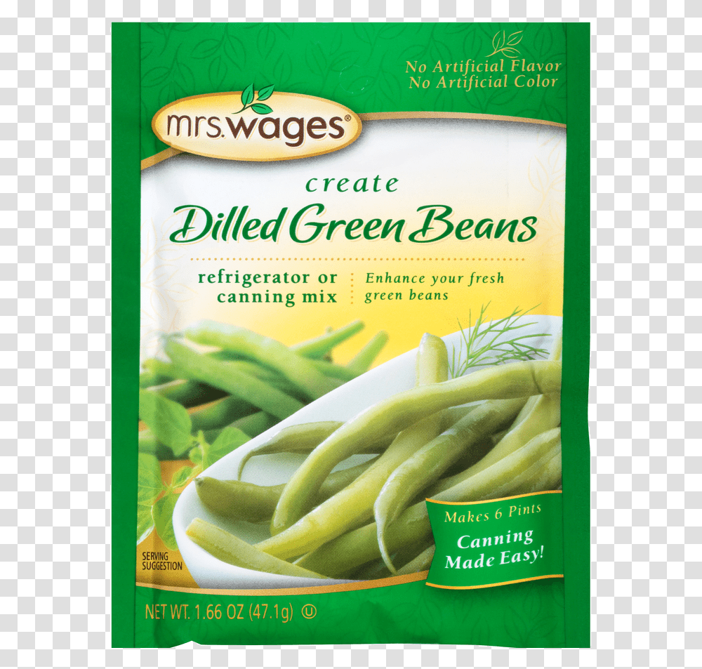 Wages Dilled Green Beans Mrs Wages Dilled Green Beans, Plant, Vegetable, Food, Produce Transparent Png