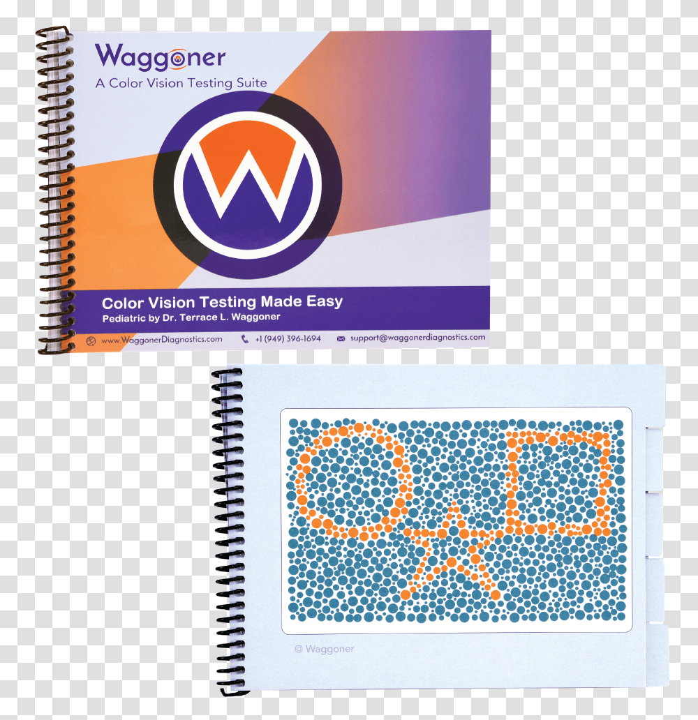 Waggoner Color Vision Test, Page, Diary, Spiral Transparent Png