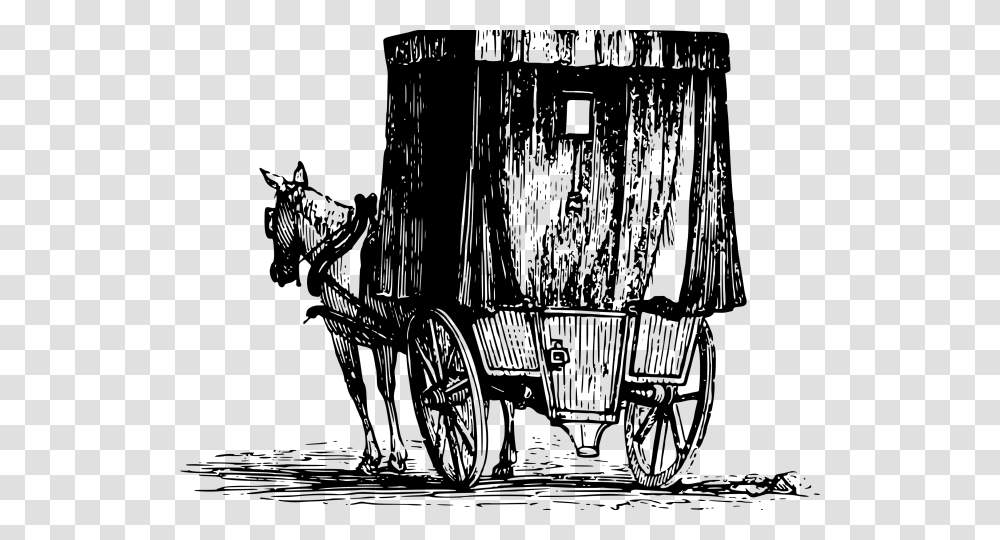 Wagon Clipart Conestoga Wagon Horse Drawn Vehicle, Gray, World Of Warcraft Transparent Png