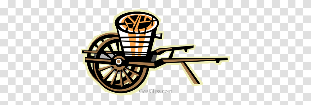 Wagon Royalty Free Vector Clip Art Illustration, Weapon, Weaponry, Vehicle, Transportation Transparent Png