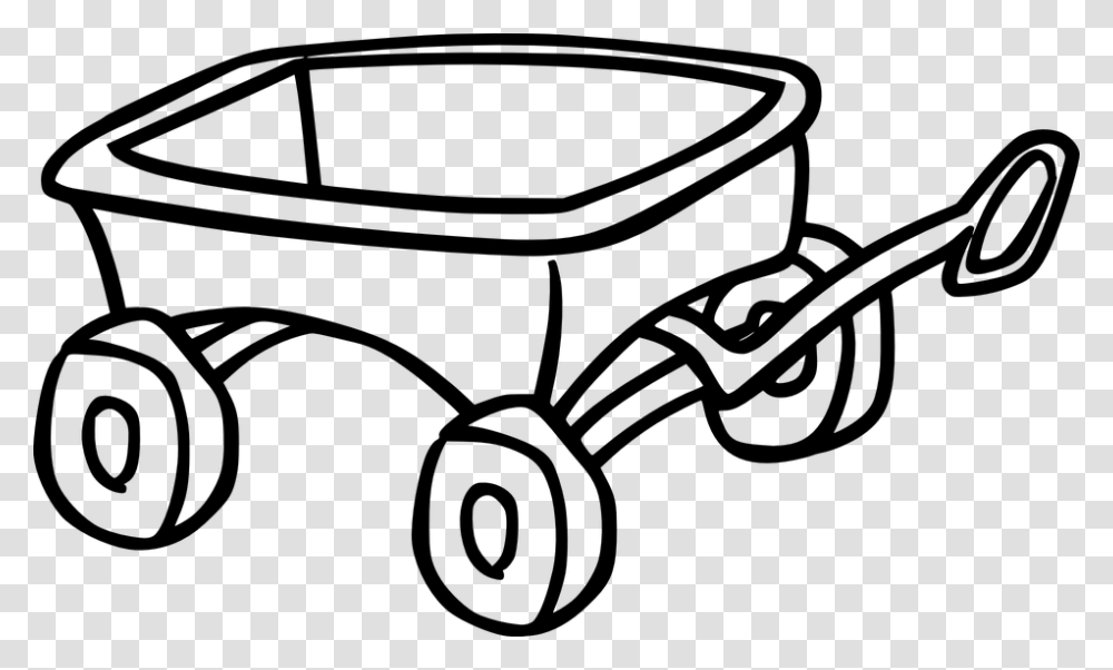 Wagon Toy Cart Trolley Black And White Wagon Clipart, Gray, World Of Warcraft Transparent Png