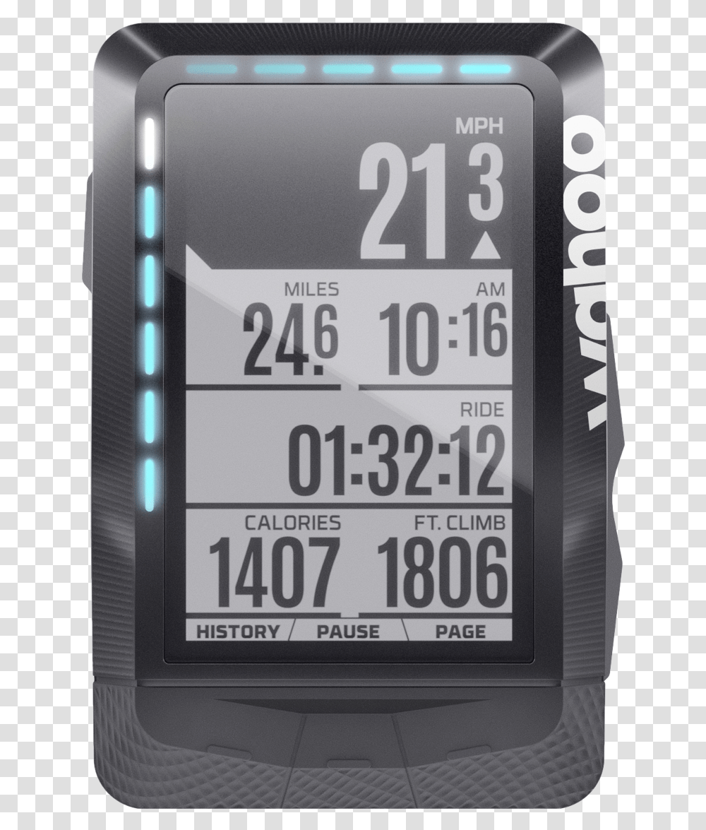 Wahoo Fitness Elemnt Gps Bike Computer, Mobile Phone, Electronics, Cell Phone, Wristwatch Transparent Png