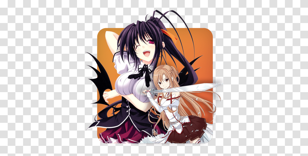 Waifu Calendar Akeno Cards, Manga, Comics, Book, Person Transparent Png