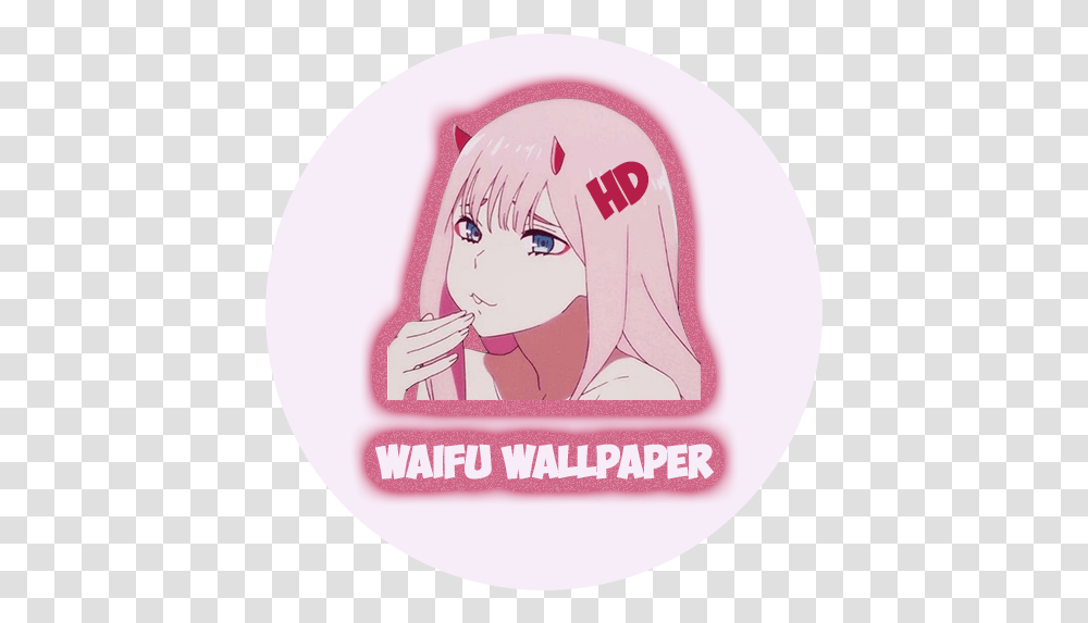 Waifu Wallpapers Hd Apps On Google Play Anime 02, Label, Text, Logo, Symbol Transparent Png