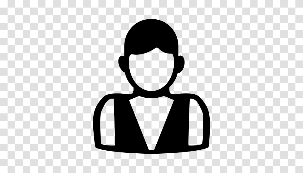 Waiter Female Waiter Hotel Staff Icon With And Vector Format, Gray, World Of Warcraft Transparent Png
