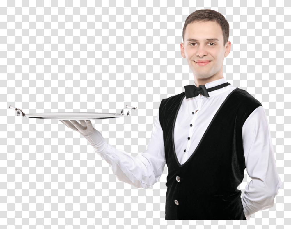 Waiter Hotel Waiter, Person, Human Transparent Png